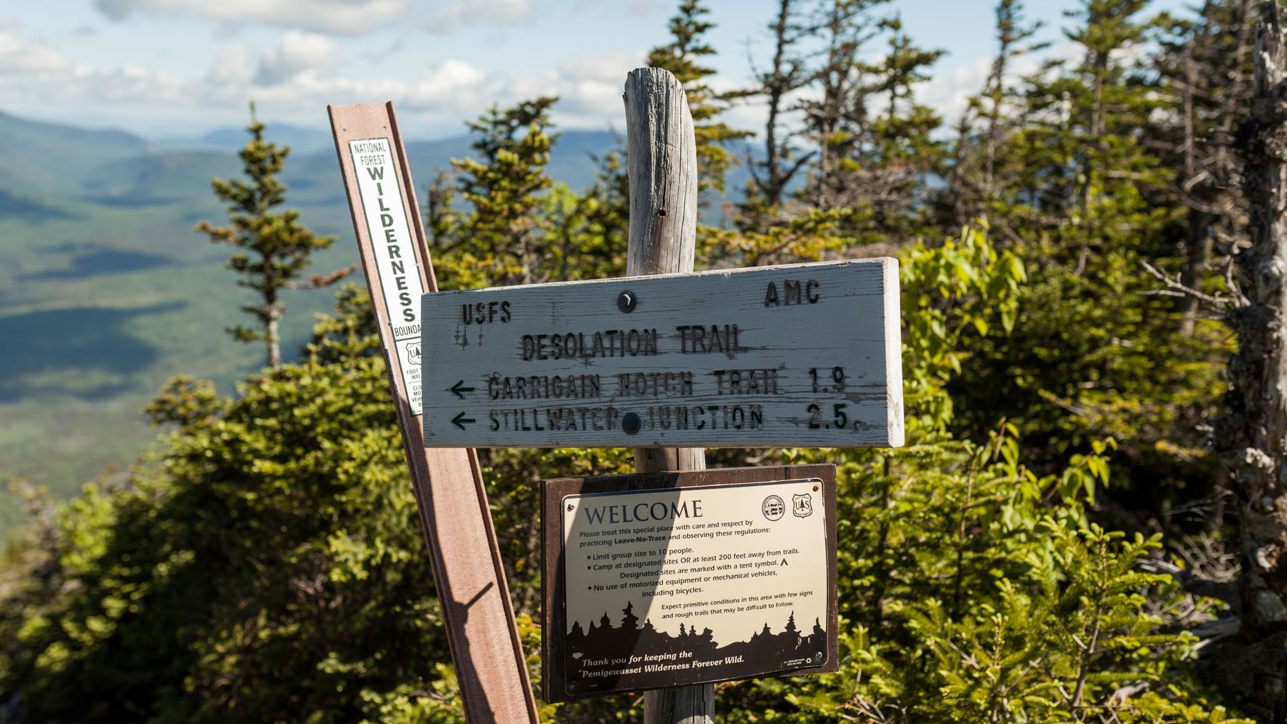 Hike up Mount Carrigain in the White Mountain National Forest