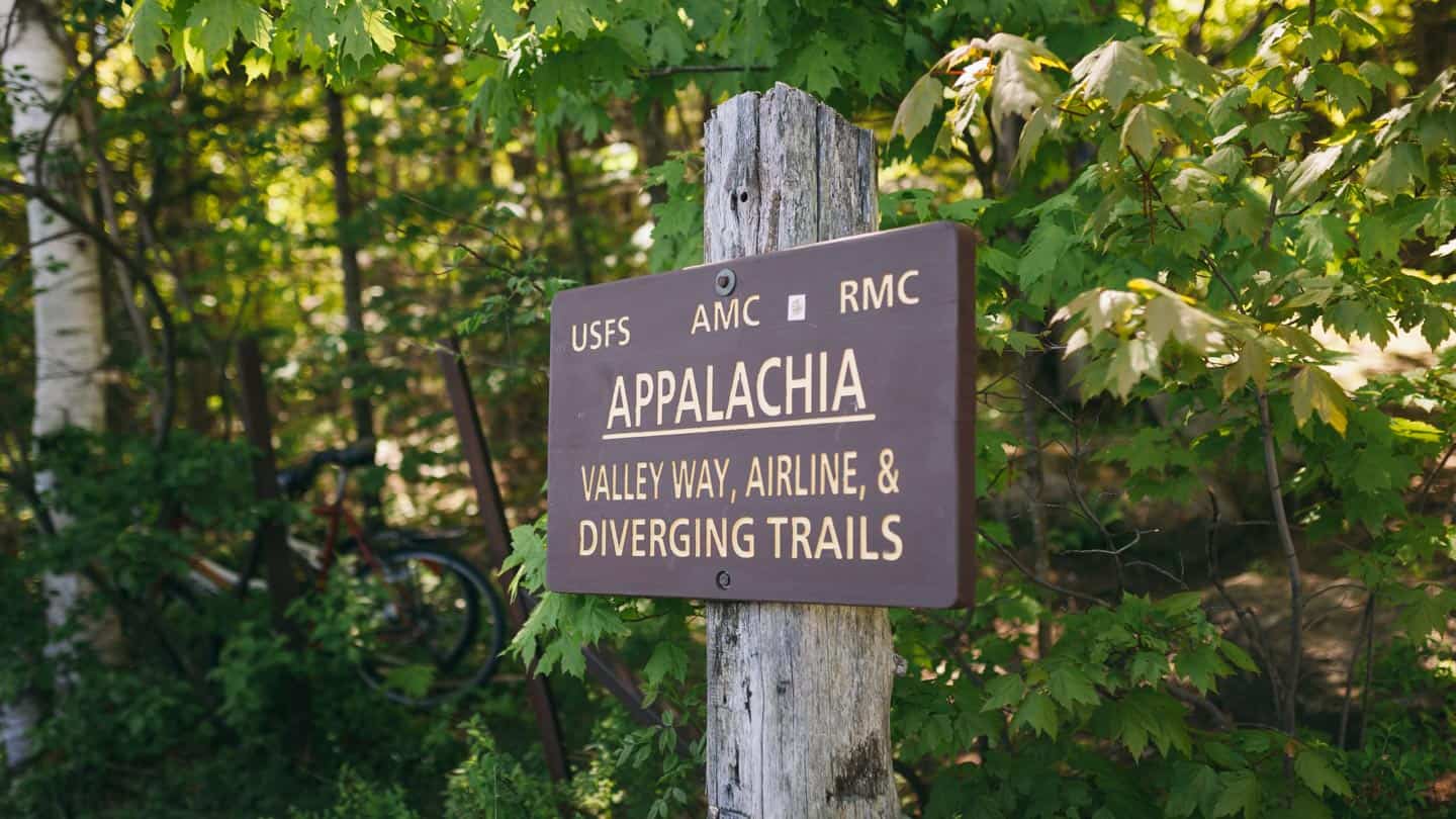 Appalachia trail sign