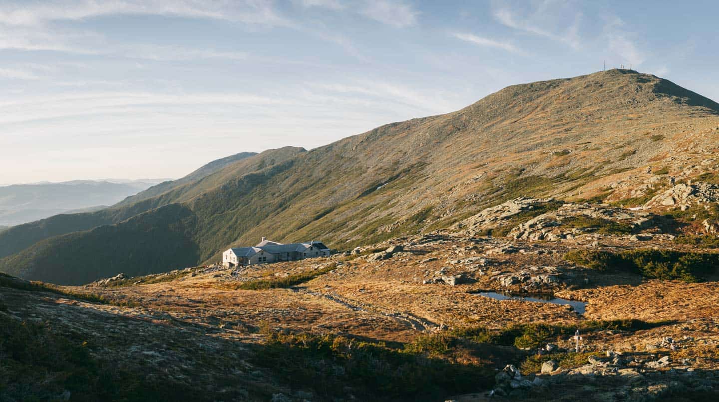 Lakes of the Clouds Hut and Mount Washington