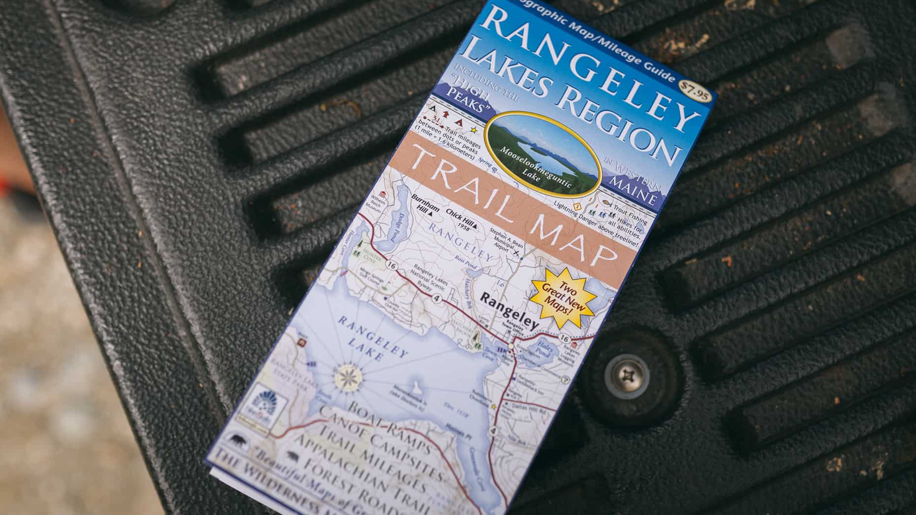 Rangeley Lakes Region trail map.